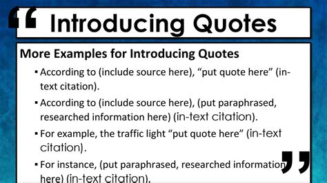 a lesson about embedding quotations - ppt download