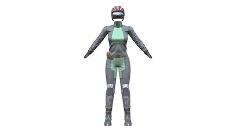 3D Model Sci-fi Helmet Uniform Boots Outfit - TurboSquid 1928598