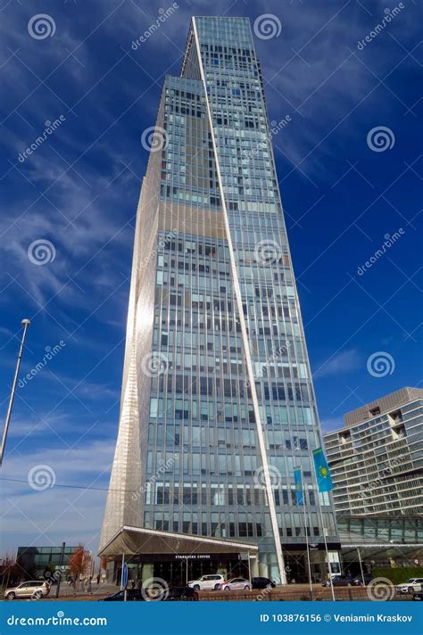 Almaty - the Ritz Carlton Tower Editorial Photo - Image of building, blue: 103876156