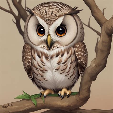 Premium AI Image | Adorable owl character generated by AI