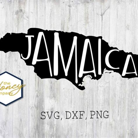 Jamaica SVG PNG DXF Outline Instant Download Silhouette Cricut - Etsy