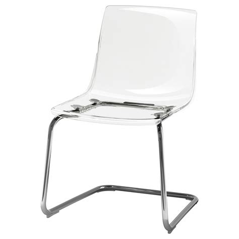 IKEA - TOBIAS Chair transparent, chrome plated #chairs | Clear dining chairs, Ikea clear chair ...