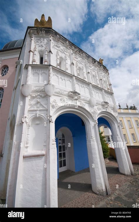 Portmerion Architecture Wales Stock Photo - Alamy