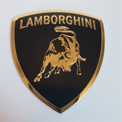 Aluminum 3D Sticker - Lamborghini Emblem Aluminium 3D - Catawiki