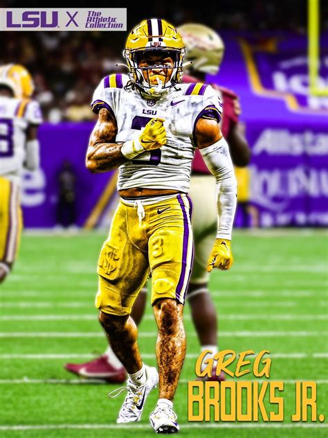 Greg Brooks Jr. LSU Football Poster