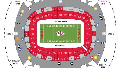 Chiefs Stadium Seating Map - Clemmy Cassandry