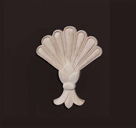 1 Piece Rosette Applique Shabby Chic Wood Embellishments Ornate ...