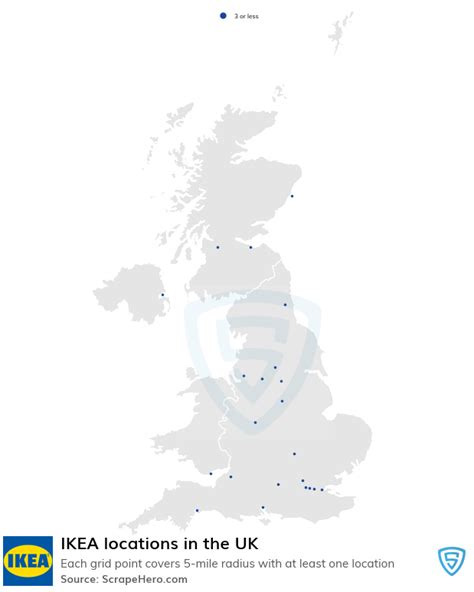 Number of IKEA locations in the UK in 2024 | ScrapeHero