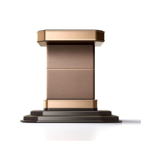 Premium AI Image | Empty Luxury Elegant Podium on White Background