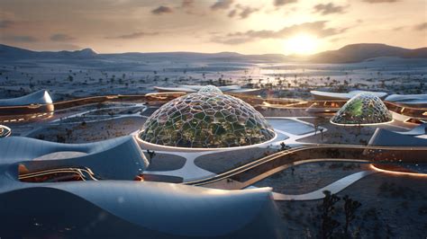 Space-inspired village EBIOS reimagines sustainable living on Earth and Mars