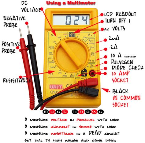 Proper use of the typical Digital Multimeter | Electrical Engineering Blog