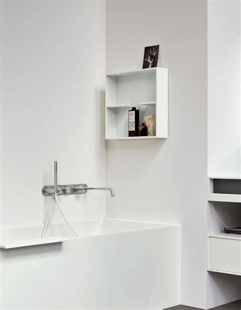 UNICO | Corian® bathroom wall shelf Unico Collection By Rexa Design