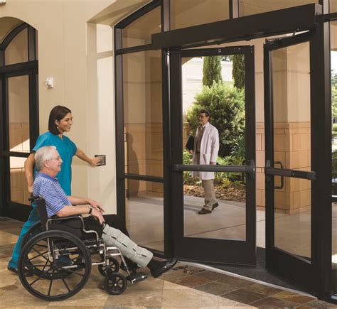 Automatic doors for disabled access - kobo building