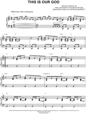 "This Is Our God" Sheet Music - 3 Arrangements Available Instantly - Musicnotes