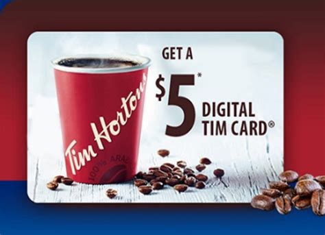 Canadian Daily Deals: Tim Hortons Free $5 Gift Card Scotties Offer