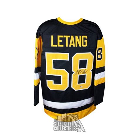 Kris Letang Autographed Pittsburgh Custom Hockey Jersey - BAS COA ...