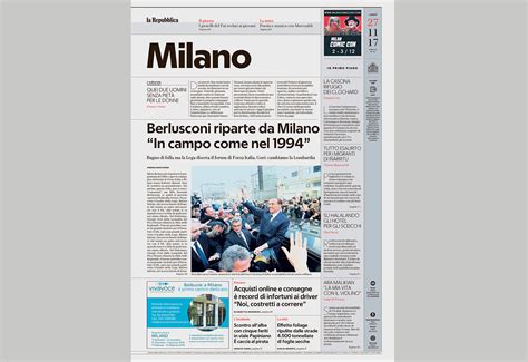 La Repubblica Newspaper Redesign on Behance