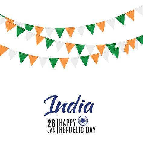 Happy India Republic Day26 January. Vector Illustration 4565061 Vector ...