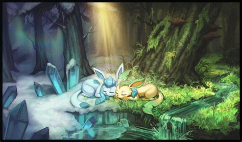 Glaceon & Leafeon - Pc Game - 1500x883 Wallpaper - teahub.io