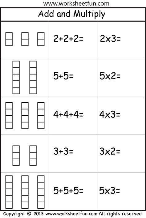 Multiplication 9's Worksheet