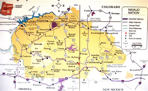 Arizona Map Navajo Reservation