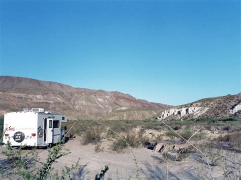 Camping area by the Rio Grande: Big Bend Ranch State Park, Texas