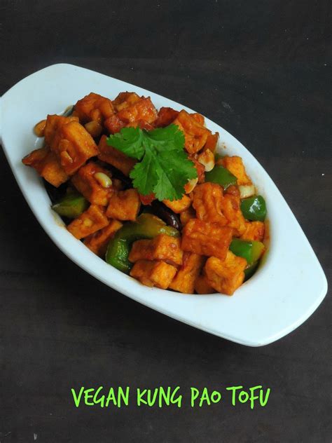 Priya's Versatile Recipes: Kung Pao Tofu/Vegan Kung Po Tofu