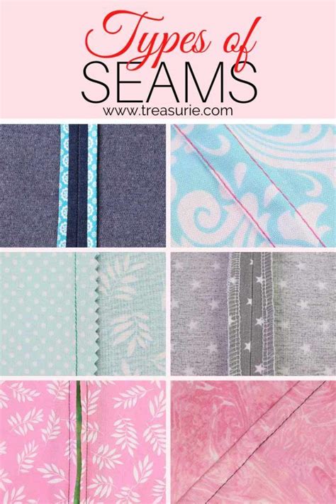 Types of Seams and When to Use Them | Types of stitches sewing, Sewing ...