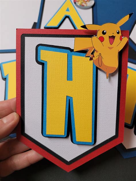 Pokemon Banner 3D - Etsy