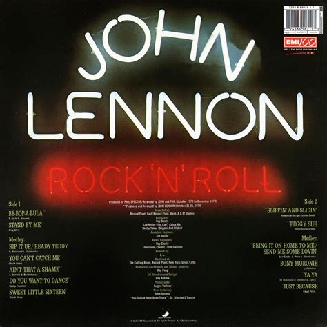 campo pompa repetición john lennon rock and roll vinilo ensayo Del Sur ...