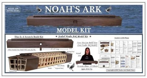 Noahs Ark Model Store: * Scaled Noahs Ark Kit | Noahs ark, Ark, Noah flood