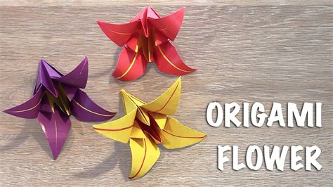 Origami Lily / How to Make Origami Lilies Out of Paper - YouTube