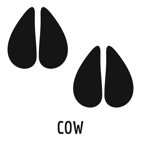 Cow Hoof Print Svg