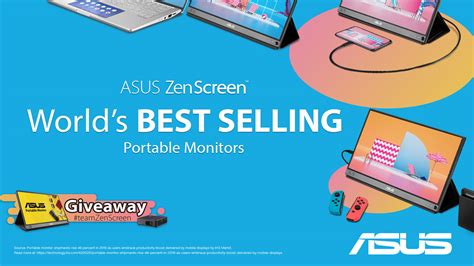 ASUS ZenScreen Now The World's Bestselling Portable Monitor Series