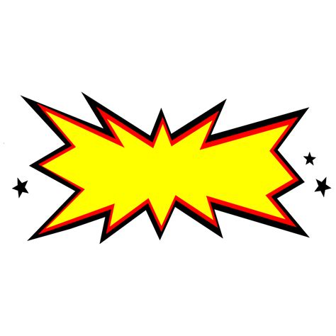 Comic Explosion Banner (PNG Transparent) | OnlyGFX.com