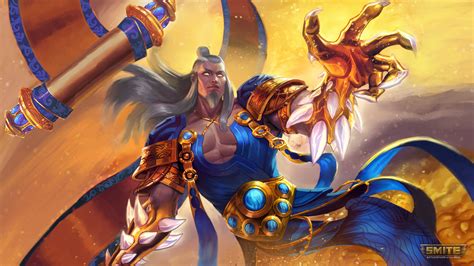 Download He Bo (Smite) Video Game Smite 4k Ultra HD Wallpaper