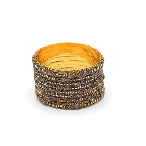 Antique Gold Bangles – Waseem jewellers