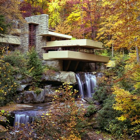 Fallingwater by Frank Lloyd Wright . . #interiordesign #cozyplace #rustic … | Falling water ...