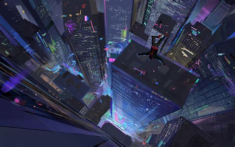 1680x1050 Spiderman Into The Spider Verse Straight Down 4k Wallpaper ...