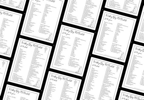 Editable Wedding Day Checklist Printable Wedding Day - Etsy