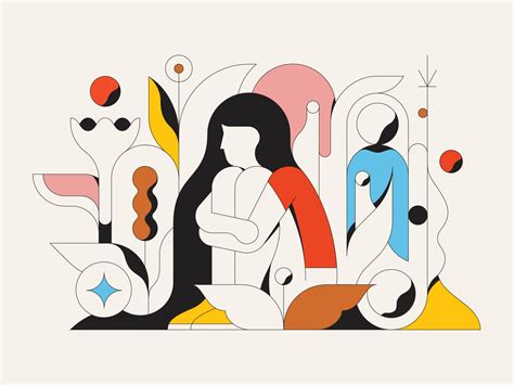 Bold Illustrations by Calvin Sprague Camouflage Geometric Figures and ...