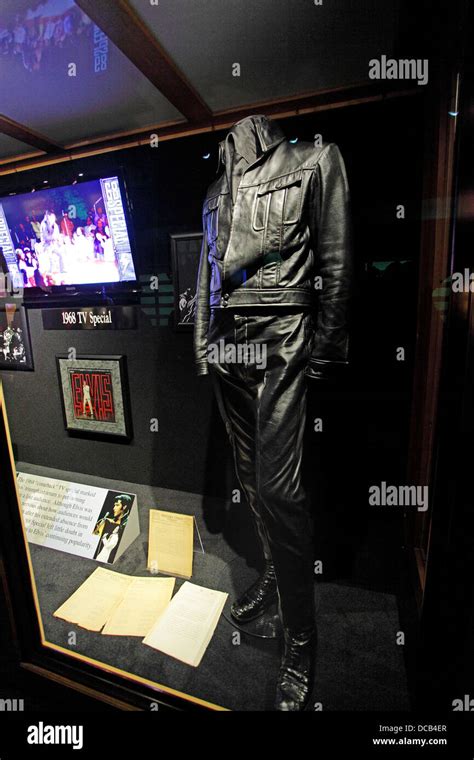 Elvis's black leather suit from the '68 Comeback Special at Graceland ...