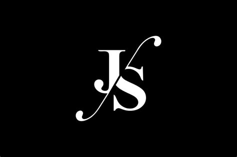 JS Monogram Logo Design By Vectorseller | TheHungryJPEG.com