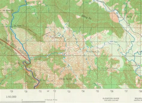 Hill 937, Vietnam Hamburger Hill Topographical Map – Battle Archives