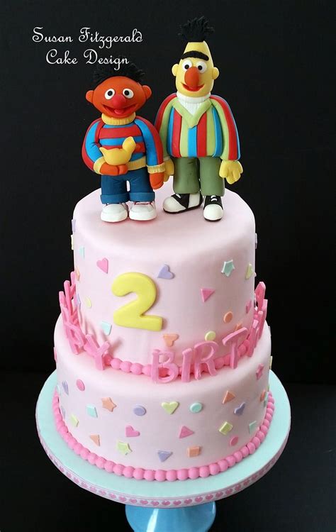 Ernie and Bert/Sesame Street Cake - Decorated Cake by - CakesDecor