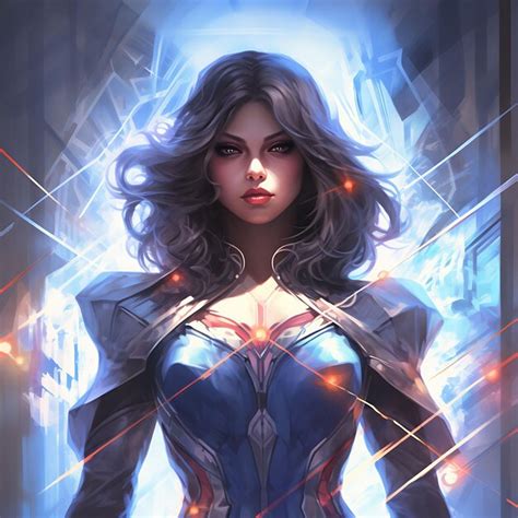 Premium AI Image | digital comic book of a female superheroes