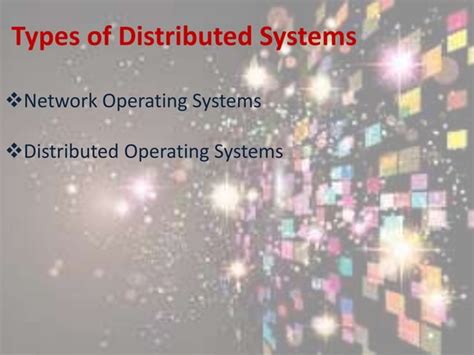 Distributed Operating Systems