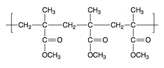 Draw a skeletal structure of methyl methacrylate polymer with 3 monomers. | Homework.Study.com