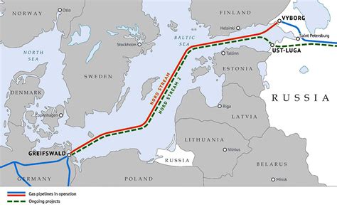 Nord Stream 2 Pipeline Map