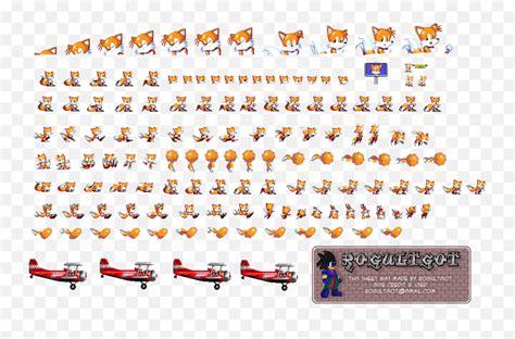 Sonic Advance Tails Sprite Sheet